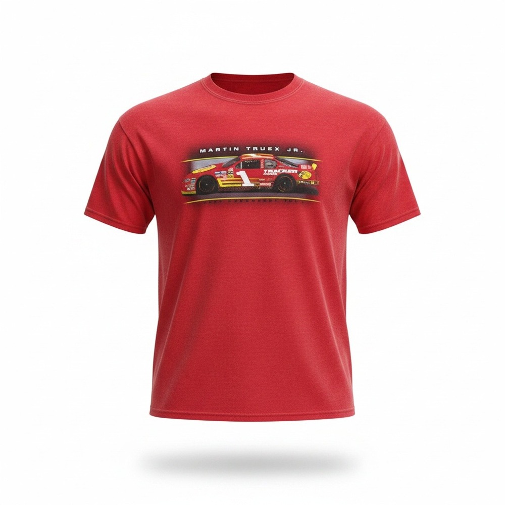 Martin Truex Jr #1 Bass Pro‎ Shops NASCAR T Shirt Mens XL Chase Authentics Red
